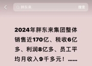 于东来：胖东来去年利润8亿多，员工平均月收入9千多