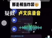 炸裂！卢总的录音直接让卓仕琳停播！小杨哥骂小杨嫂视频曝光！