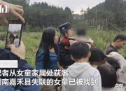 湖南2岁走失女童被警犬在山上找到，家属称疑似被熟人抱走